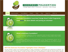 Tablet Screenshot of igogreenfoundation.org